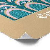 éphémère Art Deco style  Poster (Ecke)