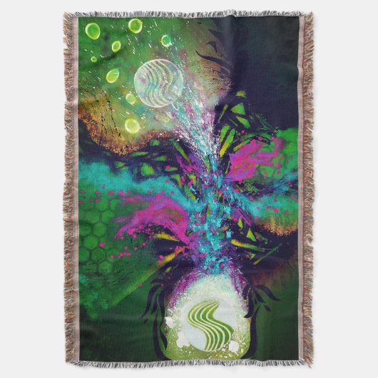 EPHEMERE-Decke von Christèle Chabrette Decke (Vorderseite Vertikal)