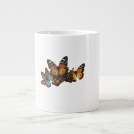 Ephemerial Beauty: Butterfly Tea Cups" Jumbo-Tasse