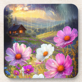 Ephemerial Bloom: Eine Symphonie des Regens und de Getränkeuntersetzer