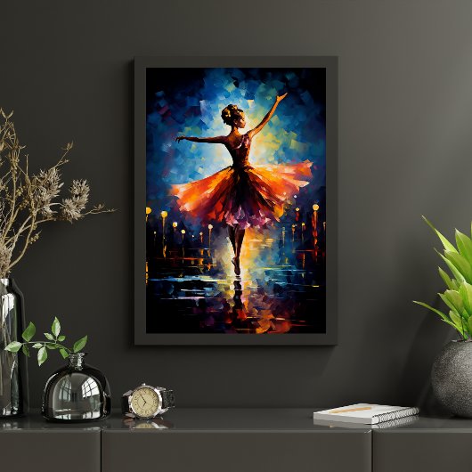 Ephemerial Elegance: Ein Tanz der Ballerina Poster