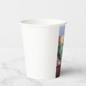 "Ephemeriale Elegance: Hummingbird Art on Paper cu Pappbecher (Rechts)