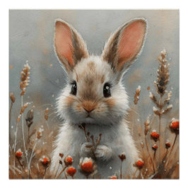 Ephemeriale Ohren: Ein bisschen Whimsy Bunny Poster