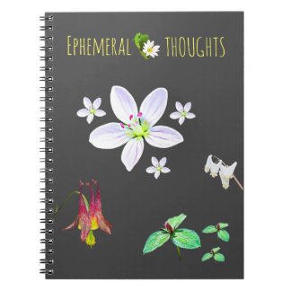 Ephemerials Thoughts Blank Notebook Notizblock