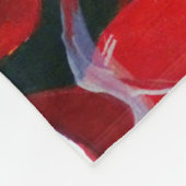 Ephemeride Herbstblätter in Watercolor Vivid Bold Fleecedecke (Ecke)