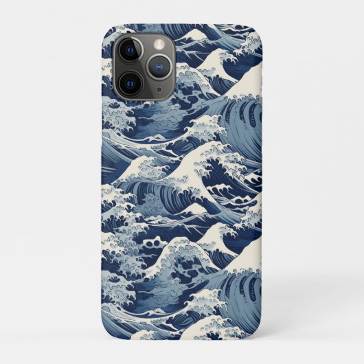 Ephemische Wappen: Hokusai Waves remaged Case-Mate iPhone Hülle (Rückseite)