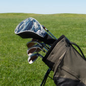 Ephemische Wappen: Hokusai Waves remaged Golf Headcover (In SItu)