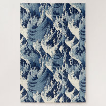 Ephemische Wappen: Hokusai Waves remaged