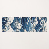 Ephemische Wappen: Hokusai Waves remaged Yogamatte (Rückseite (Horizontal))