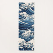 Ephemische Wappen: Hokusai Waves remaged Yogamatte (Rückseite)