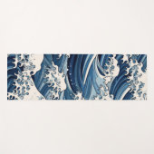 Ephemische Wappen: Hokusai Waves remaged Yogamatte (Vorderseite (Horizontal))