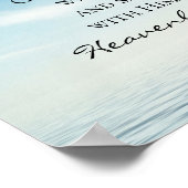 Epheser 2:6 Gott erzogen uns mit Christus, Bibel Poster (Ecke)