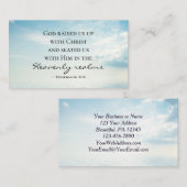 Epheser 2:6 Gott erzogen uns mit Christus, Bibel Visitenkarte (Vorne/Hinten)