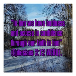 Epheser 3:12 WEBU Poster