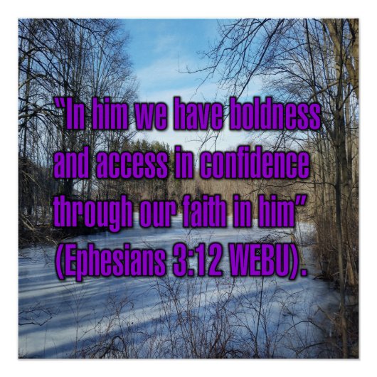 Epheser 3:12 WEBU Poster (Vorderseite)