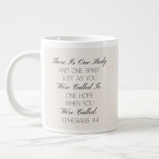 Epheser 4:4 Hoffnung Bibelvers Tasse (Links)