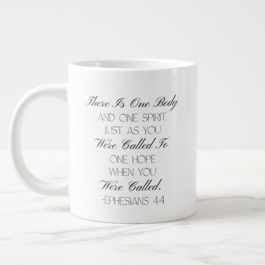 Epheser 4:4 Hoffnung Bibelvers Tasse (Links)