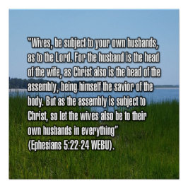 Epheser 5:22-24 WEBU Poster