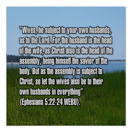Epheser 5:22-24 WEBU Poster (Vorderseite)
