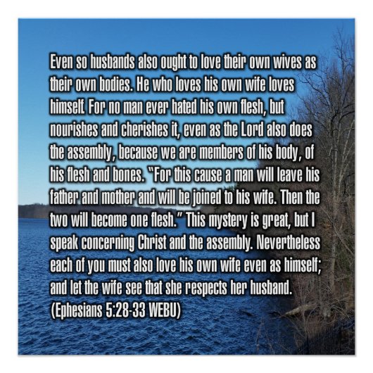 Epheser 5:28-33 WEBU Poster (Vorderseite)