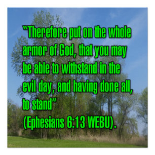 Epheser 6:13 WEBU Poster