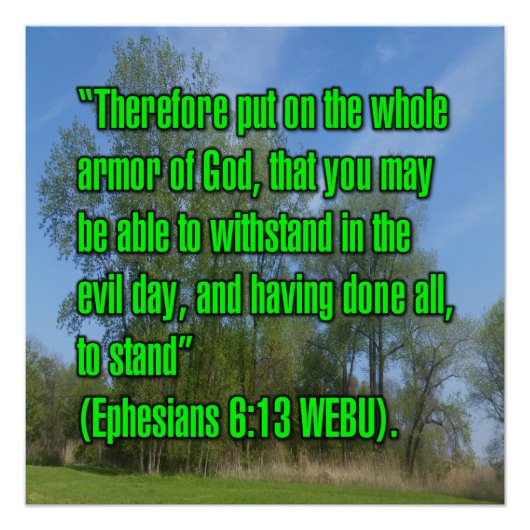 Epheser 6:13 WEBU Poster (Vorderseite)