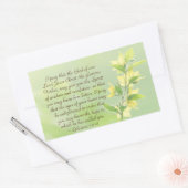 Ephesianer 1:17-18 Geist der Weisheit und Offenbar Rechteckiger Aufkleber (Umschlag)