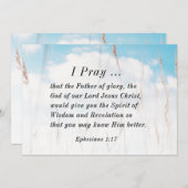 Ephesianer 1:17 Bibelgebet-Wisdom-Offenbarungskart (Vorne/Hinten)