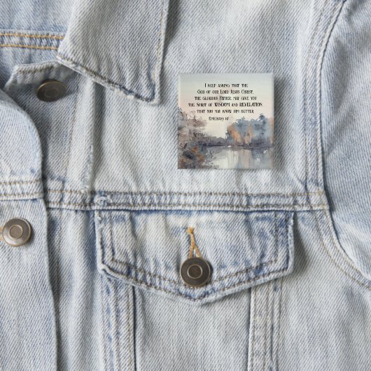 Ephesianer 1:17 Geist der Weisheit und Offenbarung Button (Beispiel)