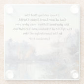 Ephesianer 1:17 Geist der Weisheit und Offenbarung Glasuntersetzer (Rückseite)