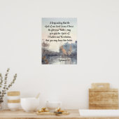 Ephesianer 1:17 Geist der Weisheit und Offenbarung Poster (Küche)