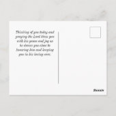 Ephesianer 1:17 Geist der Weisheit und Offenbarung Postkarte (Rückseite)