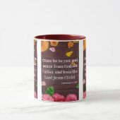 Ephesianer 1:2 KJV Bibelschrift Bild Zwei-Tone Tasse (Zentrum)