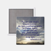 Ephesianer 2:10 magnet (Vorderseite/Rückseite)