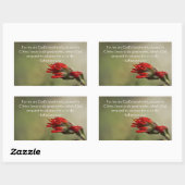 Ephesianer 2:10 rechteckiger aufkleber (Blatt)