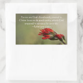 Ephesianer 2:10 rechteckiger aufkleber (Tasche)
