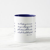 Ephesianer 2:19 KJV Bibelverse Zwei-Tone-Tasse Tasse (Zentrum)