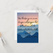 Ephesianer 2:19 KJV Bible Verse Pic Flat Gruß Karte (Vorderseite/Rückseite Beispiel)