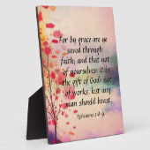 Ephesianer 2:8-9 fotoplatte (Seite)