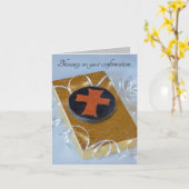 Ephesianer 2:8-9 Gerettet durch Glaubensbestätigun Karte (Gelbe Blume)