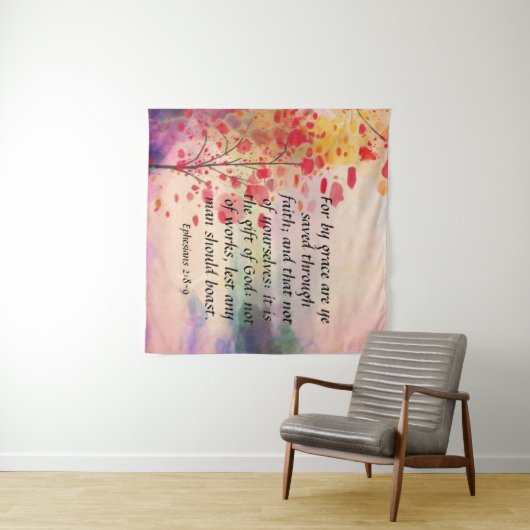 Ephesianer 2:8-9 wandteppich (Beispiel (Horizontal))