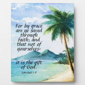 Ephesianer 2:8 fotoplatte (Vorderseite)