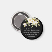 Ephesianer 2:8 Grace Sie wurden gerettet Bibel Magnet (Vorderseite/Rückseite)