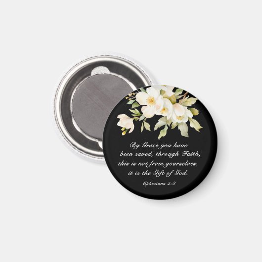 Ephesianer 2:8 Grace Sie wurden gerettet Bibel Magnet (Vorderseite/Rückseite)