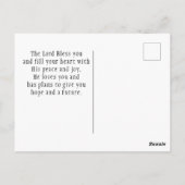 Ephesianer 2:8 Grace Sie wurden gerettet Bibel Postkarte (Rückseite)