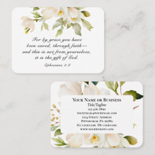 Ephesianer 2:8 Grace Sie wurden gerettet Bibel Visitenkarte