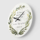 Ephesianer 2:8 Grace Sie wurden gerettet Große Wanduhr (Winkel)