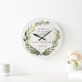 Ephesianer 2:8 Grace Sie wurden gerettet Große Wanduhr (Zuhause)