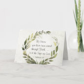 Ephesianer 2:8 Grace Sie wurden gerettet Karte (Vorderseite)