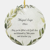 Ephesianer 2:8 Grace Sie wurden gerettet Keramik Ornament (Hinten)